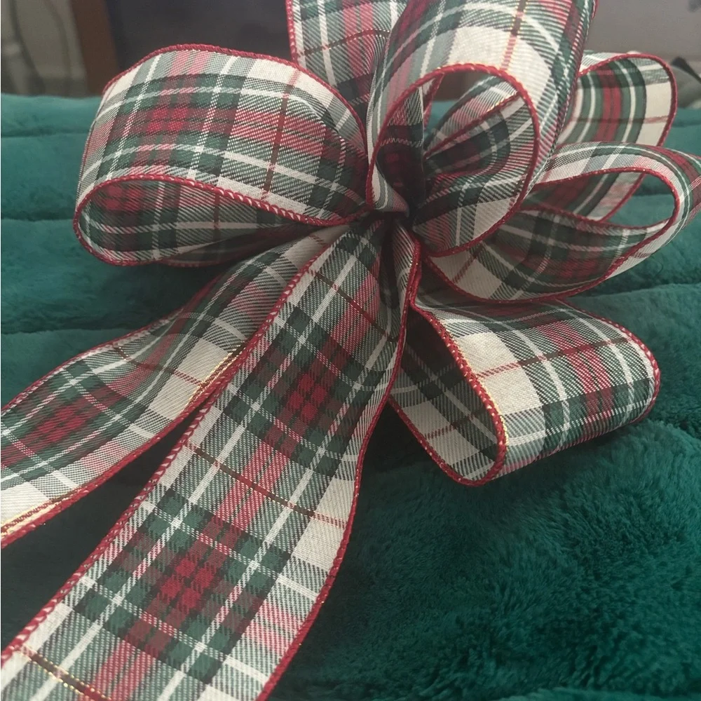 Festive Plaid Holiday Bow Tree Top /Garland Ralph Lauren Inspo Custom Final Sale